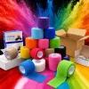 Black grid, beige and white self-adhesive bandage rolls, packaged in a colored middle box Specification image